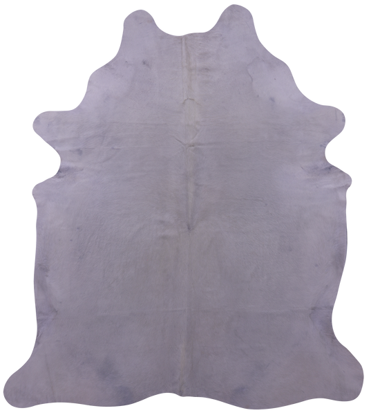 White Natural Cowhide Rug - XX-Large 8' 7"H x 7' 7"W
