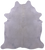 White Natural Cowhide Rug - XX-Large 8' 7"H x 7' 7"W