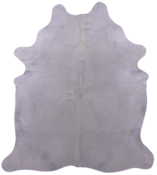 White Natural Cowhide Rug - XX-Large 8' 7"H x 7' 7"W