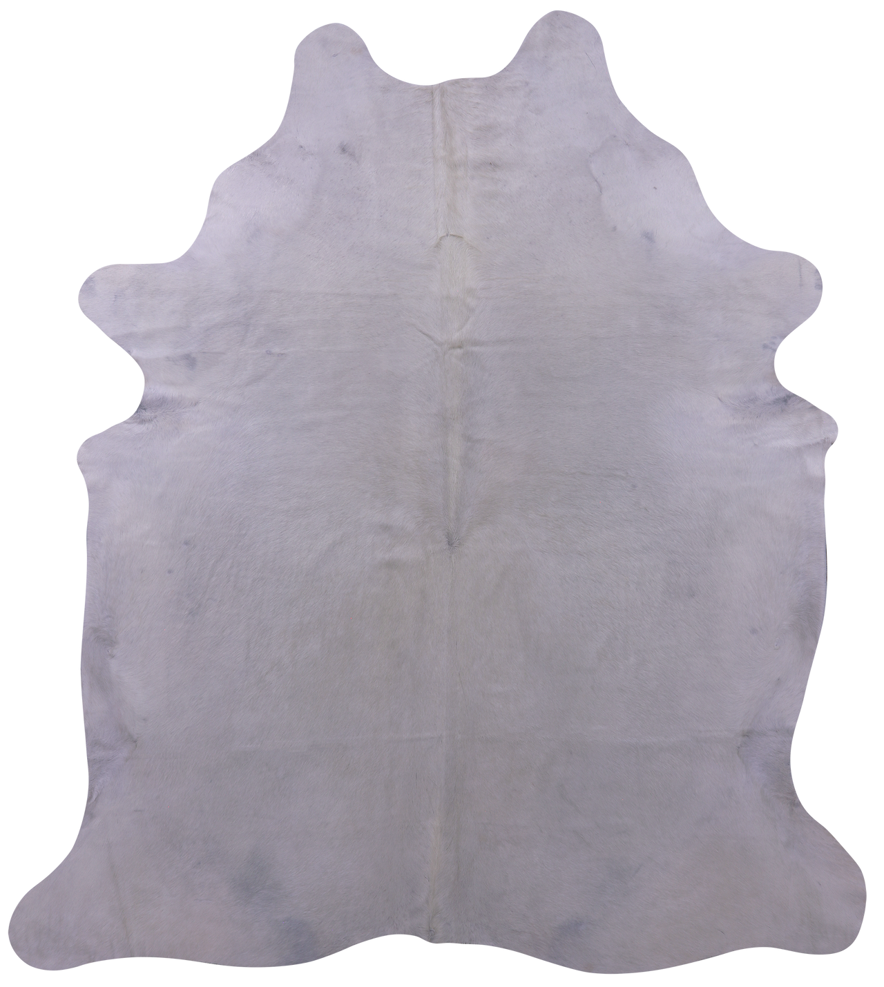 White Natural Cowhide Rug - XX-Large 8' 7"H x 7' 7"W
