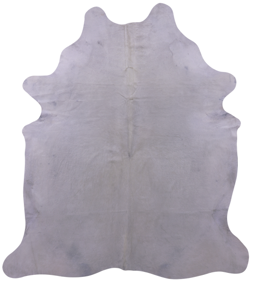 White Natural Cowhide Rug - XX-Large 8' 7
