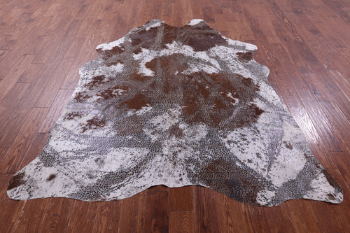 Leopard Animal Print Natural Cowhide Rug - X-Large 7'5