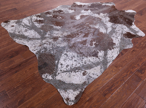 Leopard Animal Print Natural Cowhide Rug - X-Large 7'5