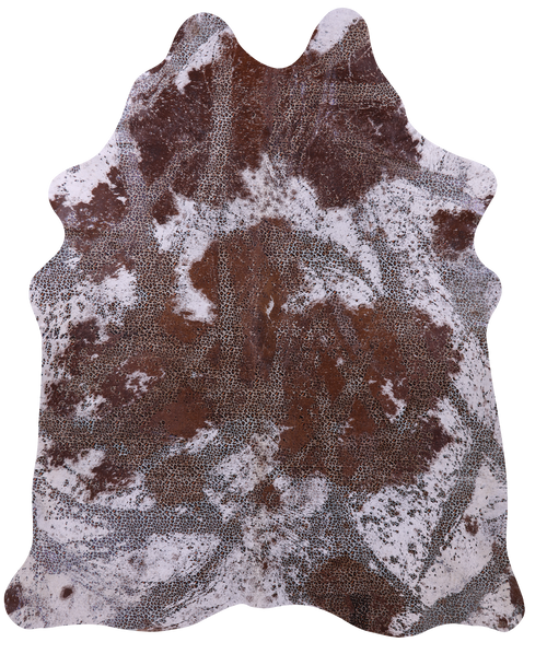 Leopard Animal Print Natural Cowhide Rug - X-Large 7'5