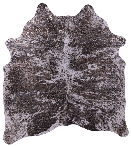 Leopard Animal Print Natural Cowhide Rug - X-Large 7'0"H x 6'5"W