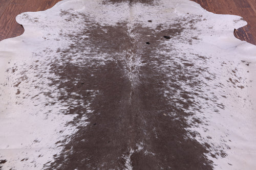 Brown & White Natural Cowhide Rug - XX-Large 7' 8