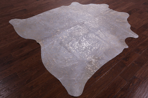 Bronze Metallic Natural Cowhide Rug - X-Large 7'5