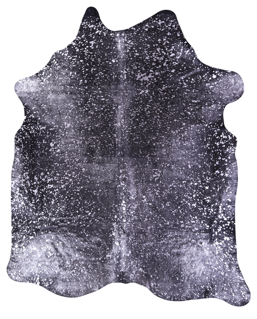 Silver Metallic Natural Cowhide Rug - X-Large 7'6