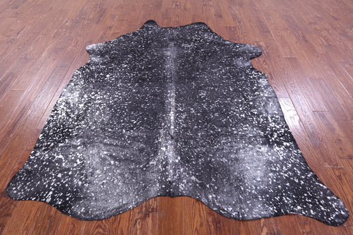 Silver Metallic Natural Cowhide Rug - X-Large 7'6