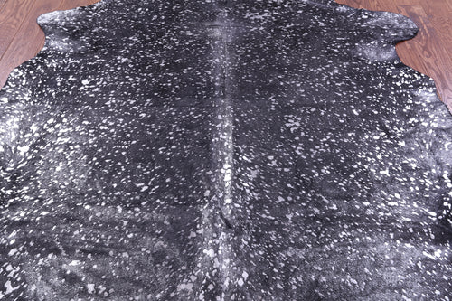 Silver Metallic Natural Cowhide Rug - X-Large 7'6