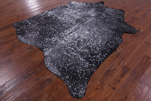 Silver Metallic Natural Cowhide Rug - X-Large 7'6