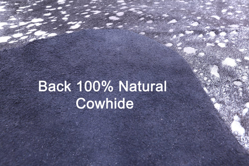 Silver Metallic Natural Cowhide Rug - X-Large 7'6