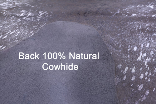 Silver Metallic Natural Cowhide Rug - X-Large 7'6