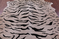 Thumbnail for Tiger Animal Print Natural Cowhide Rug - Large 6'7