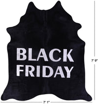 Thumbnail for Black Friday Printed Natural Cowhide Rug - XX-Large 7'9