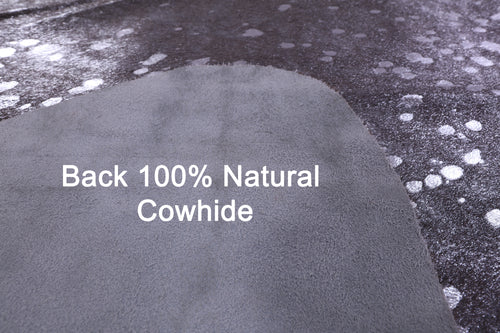 Silver Metallic Natural Cowhide Rug - X-Large 7'6