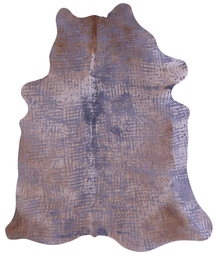 Printed Natural Cowhide Rug - X-Large 7'6"H x 6'5"W