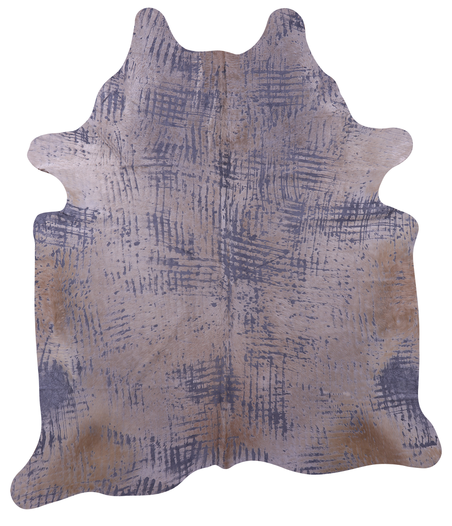 Printed Natural Cowhide Rug - XX-Large 7'9"H x 6'9"W