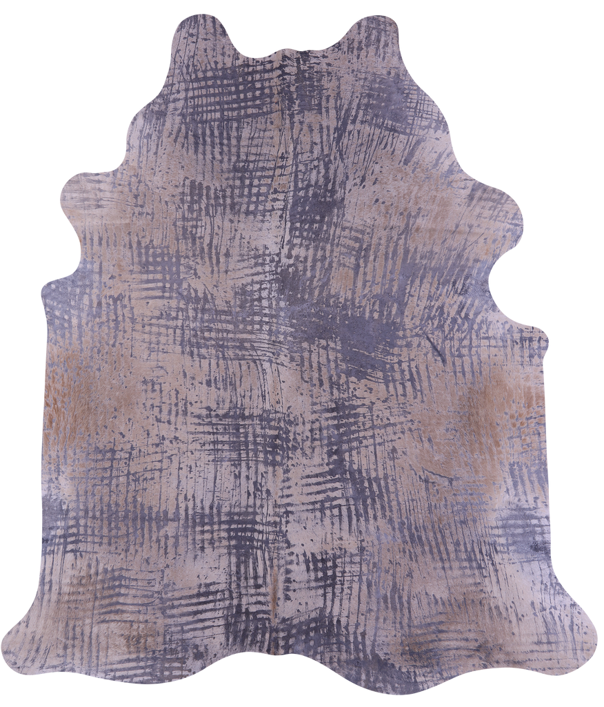 Printed Natural Cowhide Rug - XX-Large 8'5"H x 7'3"W