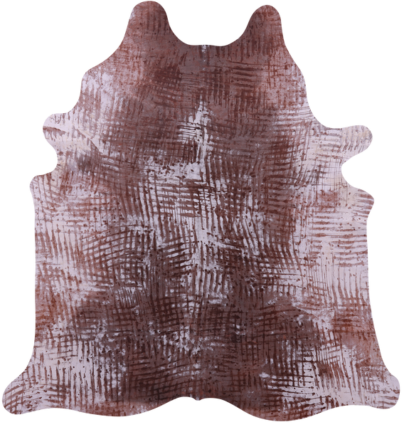 Printed Natural Cowhide Rug - XX-Large 7'11"H x 7'7"W
