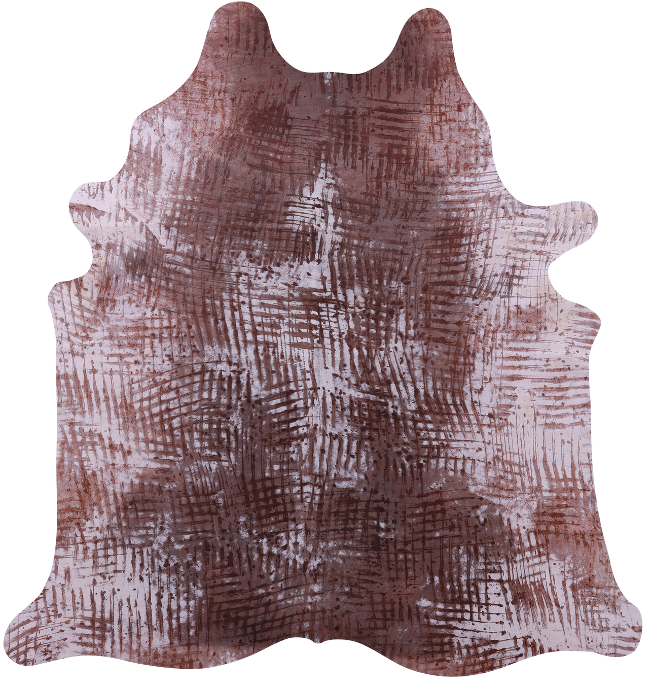 Printed Natural Cowhide Rug - XX-Large 7'11"H x 7'7"W