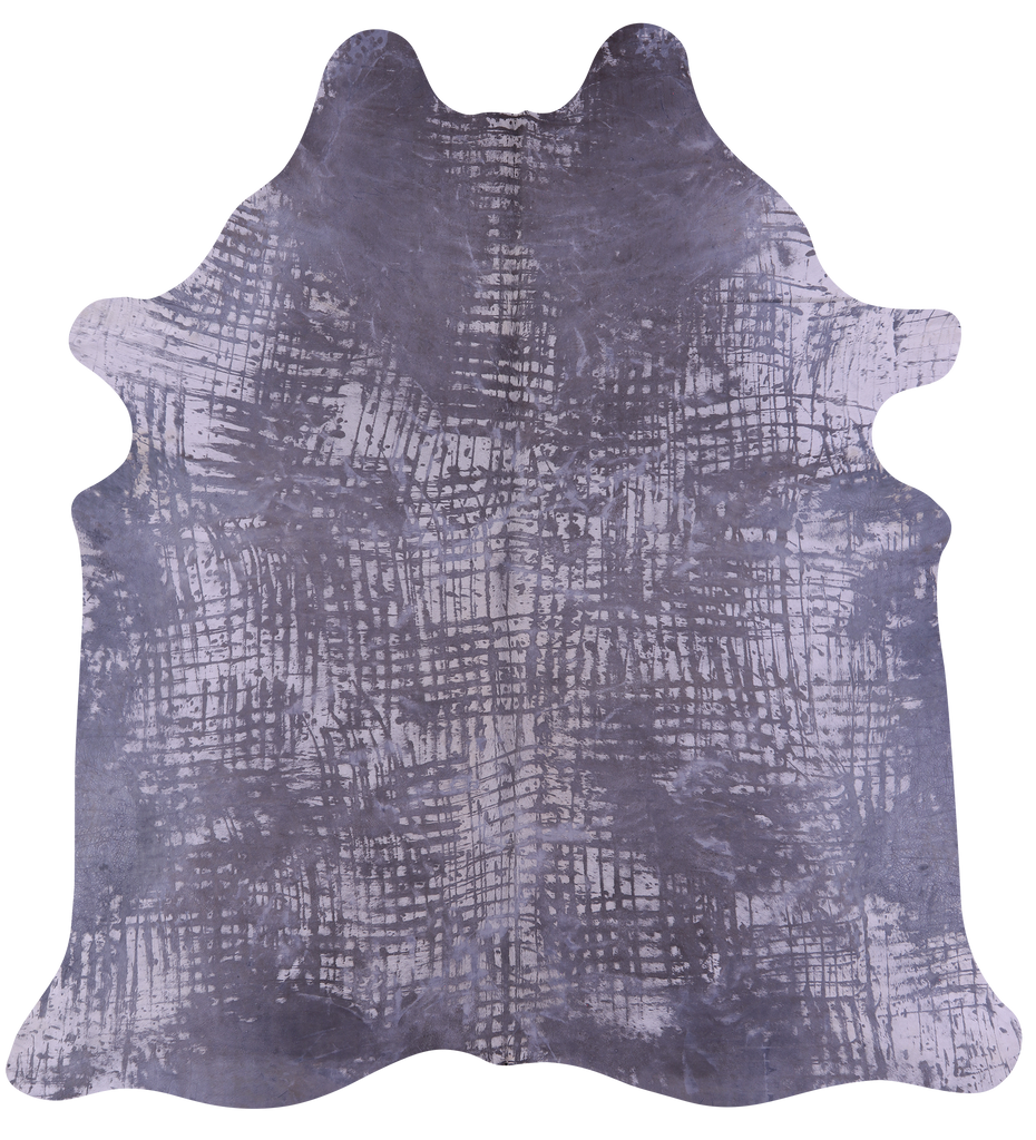 Printed Natural Cowhide Rug - X-Large 7'6"H x 7'1"W