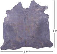 Thumbnail for Printed Natural Cowhide Rug - Medium 6'2