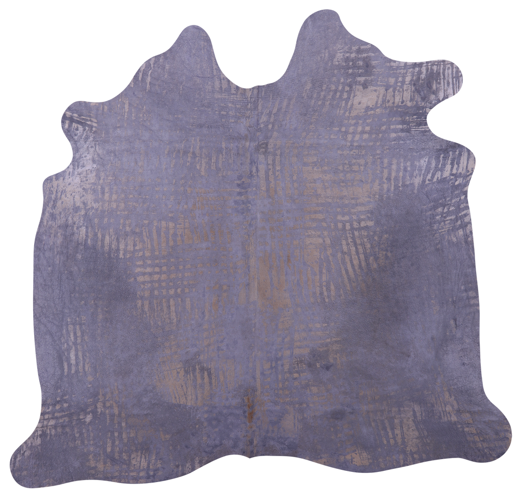 Printed Natural Cowhide Rug - Medium 6'2"H x 6'7"W