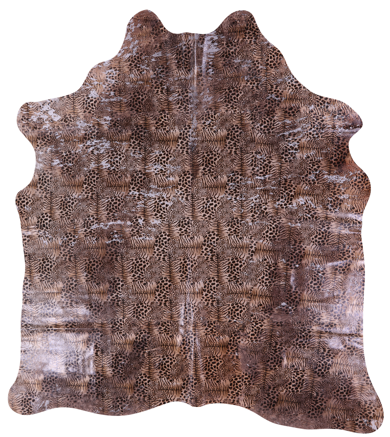 Animal Print Natural Cowhide Rug - X-Large 7'3"H x 6'9"W
