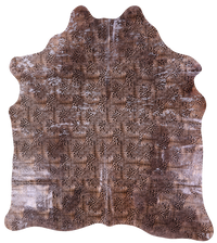 Thumbnail for Animal Print Natural Cowhide Rug - X-Large 7'3