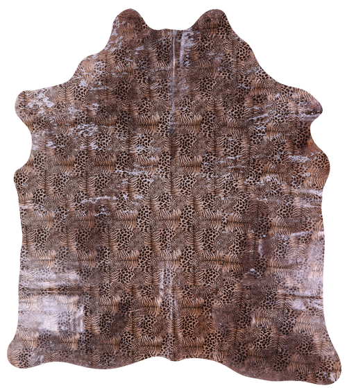 Animal Print Natural Cowhide Rug - X-Large 7'3