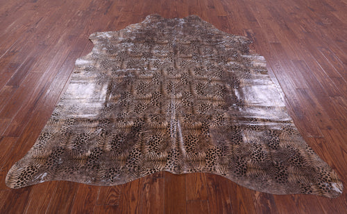 Animal Print Natural Cowhide Rug - X-Large 7'3