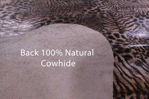 Animal Print Natural Cowhide Rug - X-Large 7'3