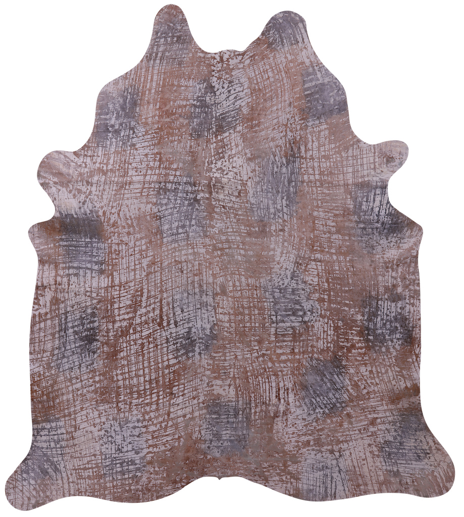 Printed Natural Cowhide Rug - XX-Large 8'2"H x 7'4"W