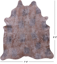 Thumbnail for Printed Natural Cowhide Rug - XX-Large 8'2
