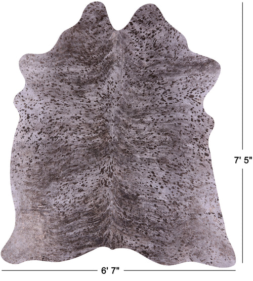 Olive Green Metallic Natural Cowhide Rug - X-Large 7'5