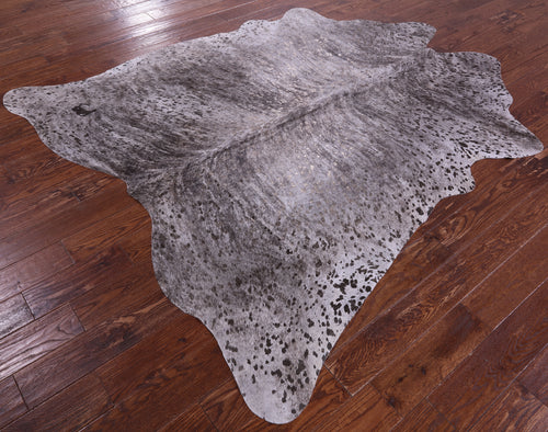 Olive Green Metallic Natural Cowhide Rug - X-Large 7'5