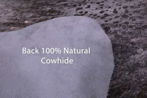 Olive Green Metallic Natural Cowhide Rug - X-Large 7'5