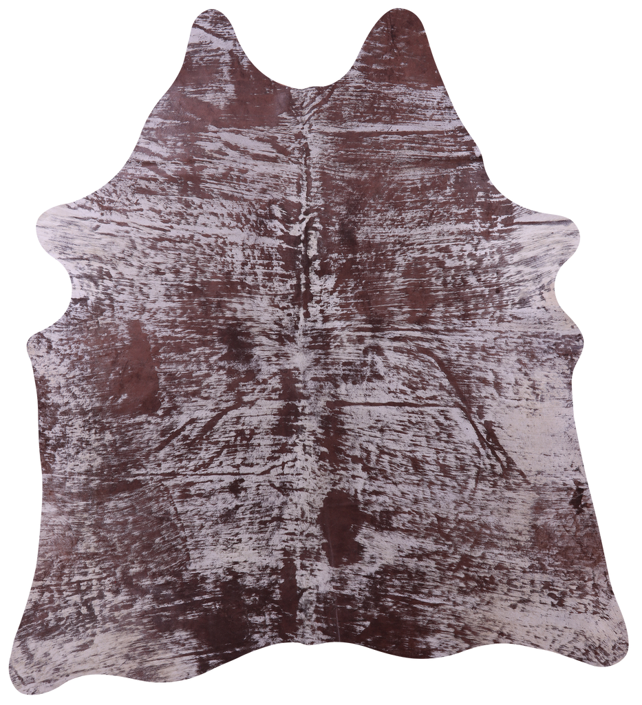 Printed Natural Cowhide Rug - X-Large 7'3"H x 6'8"W