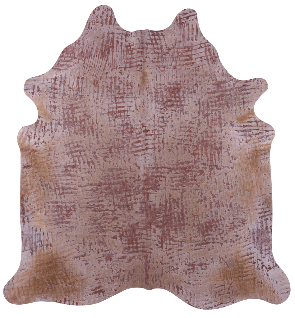 Printed Natural Cowhide Rug - X-Large 7'0"H x 6'10"W