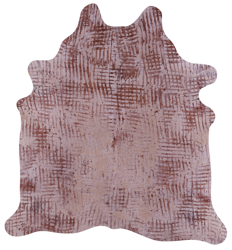 Printed Natural Cowhide Rug - X-Large 7'0"H x 6'8"W