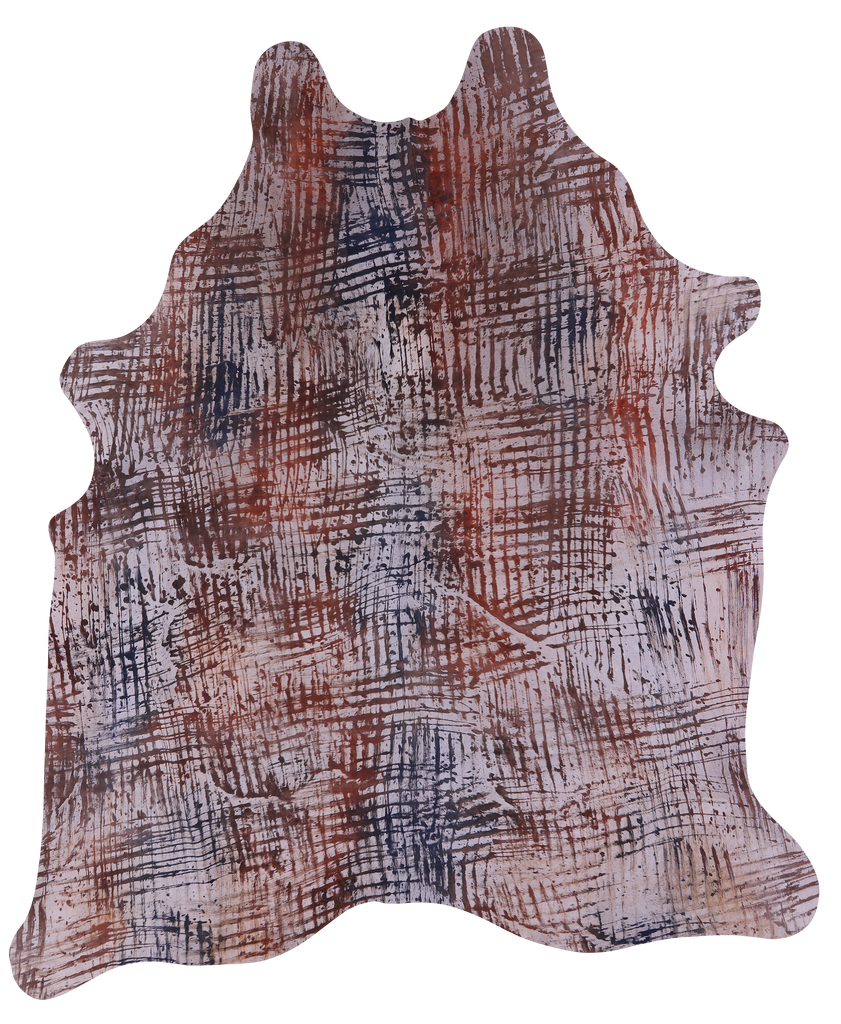 Printed Natural Cowhide Rug - XX-Large 8'0"H x 6'11"W