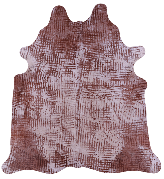 Printed Natural Cowhide Rug - XX-Large 7'10"H x 7'1"W