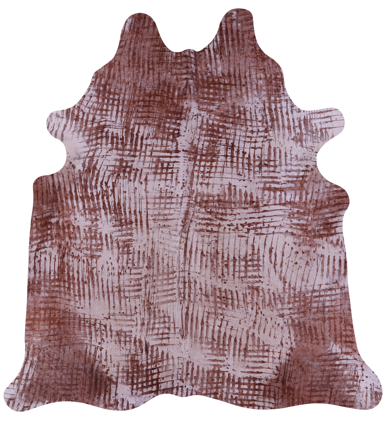 Printed Natural Cowhide Rug - XX-Large 7'10"H x 7'1"W
