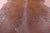 Brown Metallic Natural Cowhide Rug - X-Large 7' 3"H x 6' 6"W
