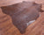 Brown Metallic Natural Cowhide Rug - X-Large 7' 3"H x 6' 6"W