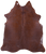 Brown Metallic Natural Cowhide Rug - X-Large 7' 3"H x 6' 6"W