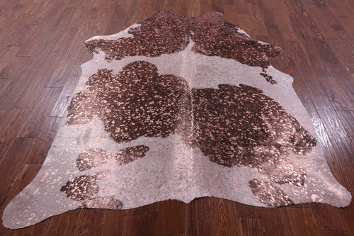 Bronze Metallic Natural Cowhide Rug - X-Large 7'6