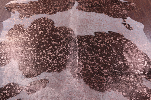 Bronze Metallic Natural Cowhide Rug - X-Large 7'6