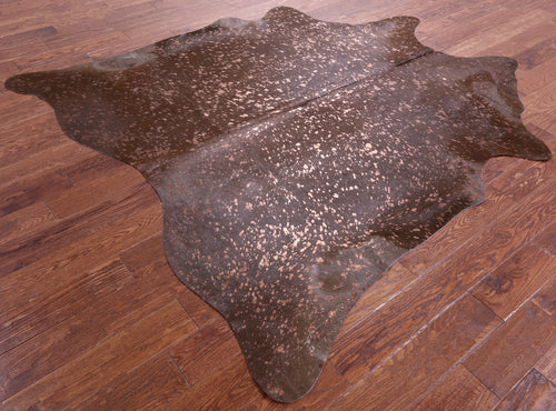 Bronze Metallic Natural Cowhide Rug - X-Large 7'0